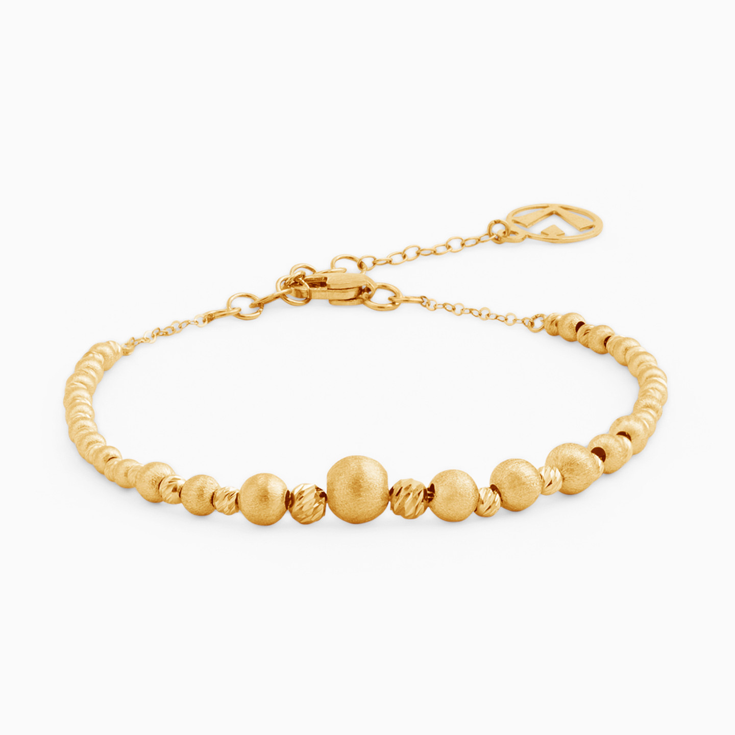 Beaded Chain Bracelet in 21K Gold Beaded Chain Bracelet in 21K Gold
