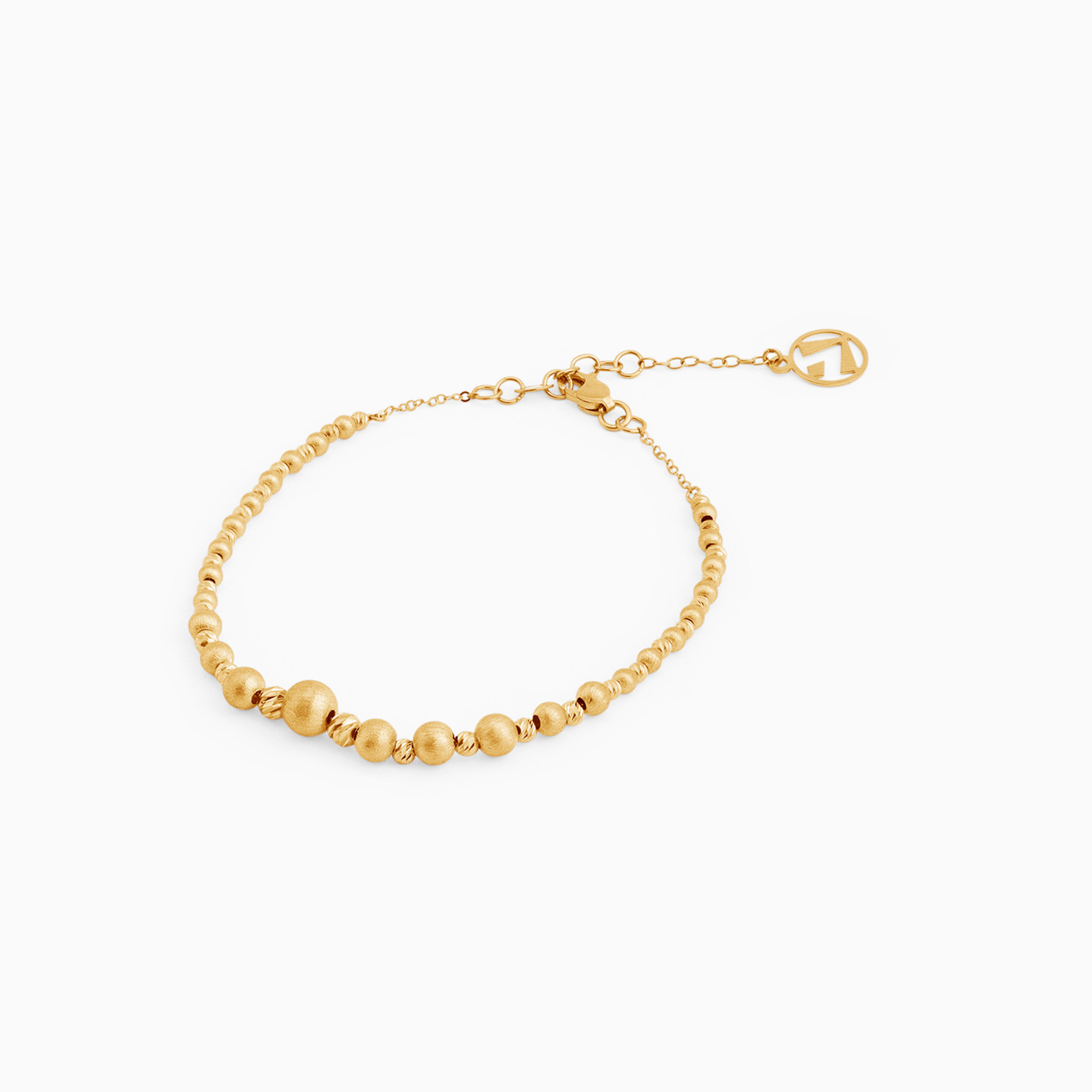 Beaded Chain Bracelet in 21K Gold - 2 Beaded Chain Bracelet in 21K Gold - 2