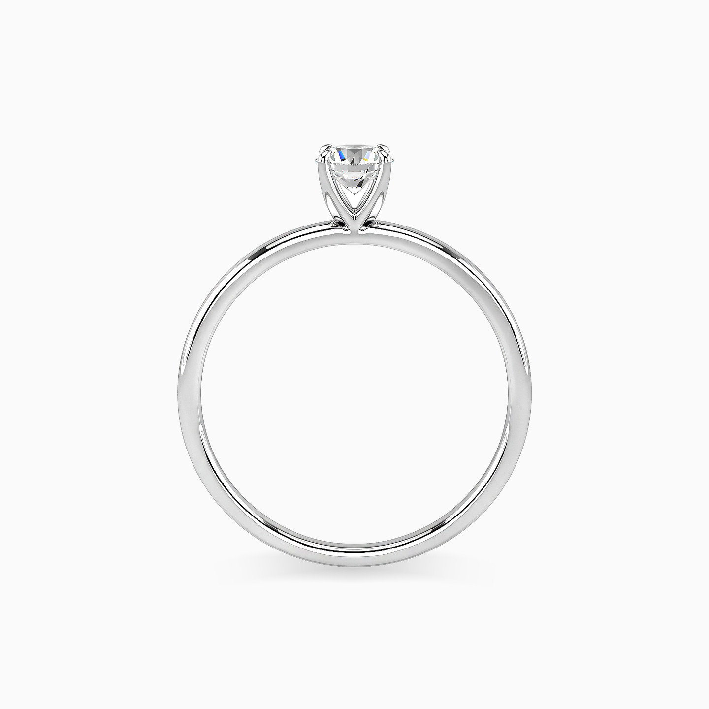 18K Gold Diamond Solitaire Ring - 3