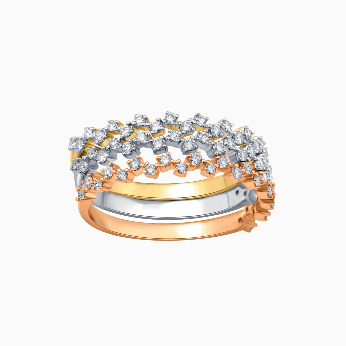 Circle Diamond Eternity Ring in 18K Gold - 2 Circle Diamond Eternity Ring in 18K Gold - 2