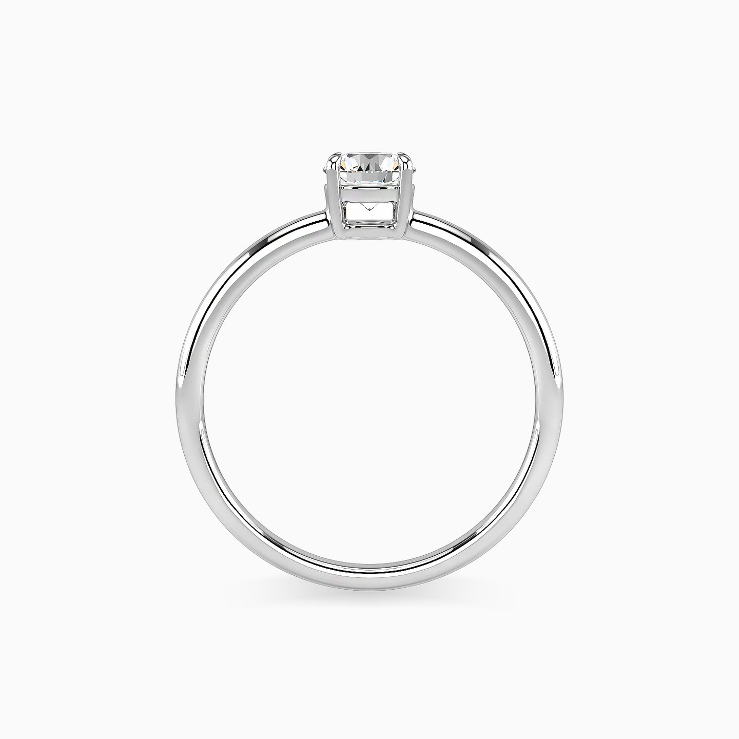 18K Gold Diamond Solitaire Ring - 3