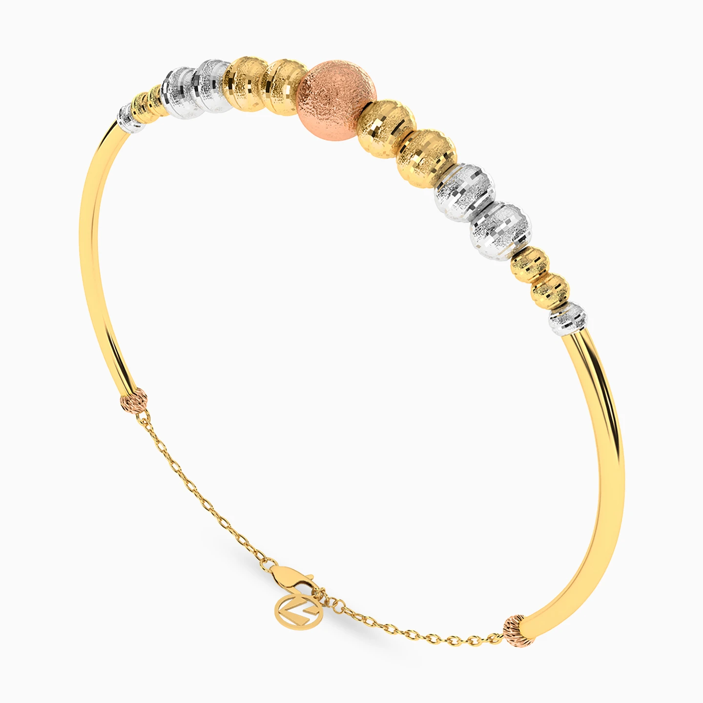 Beaded Chain Bracelet in 18K Gold - 3 Beaded Chain Bracelet in 18K Gold - 3