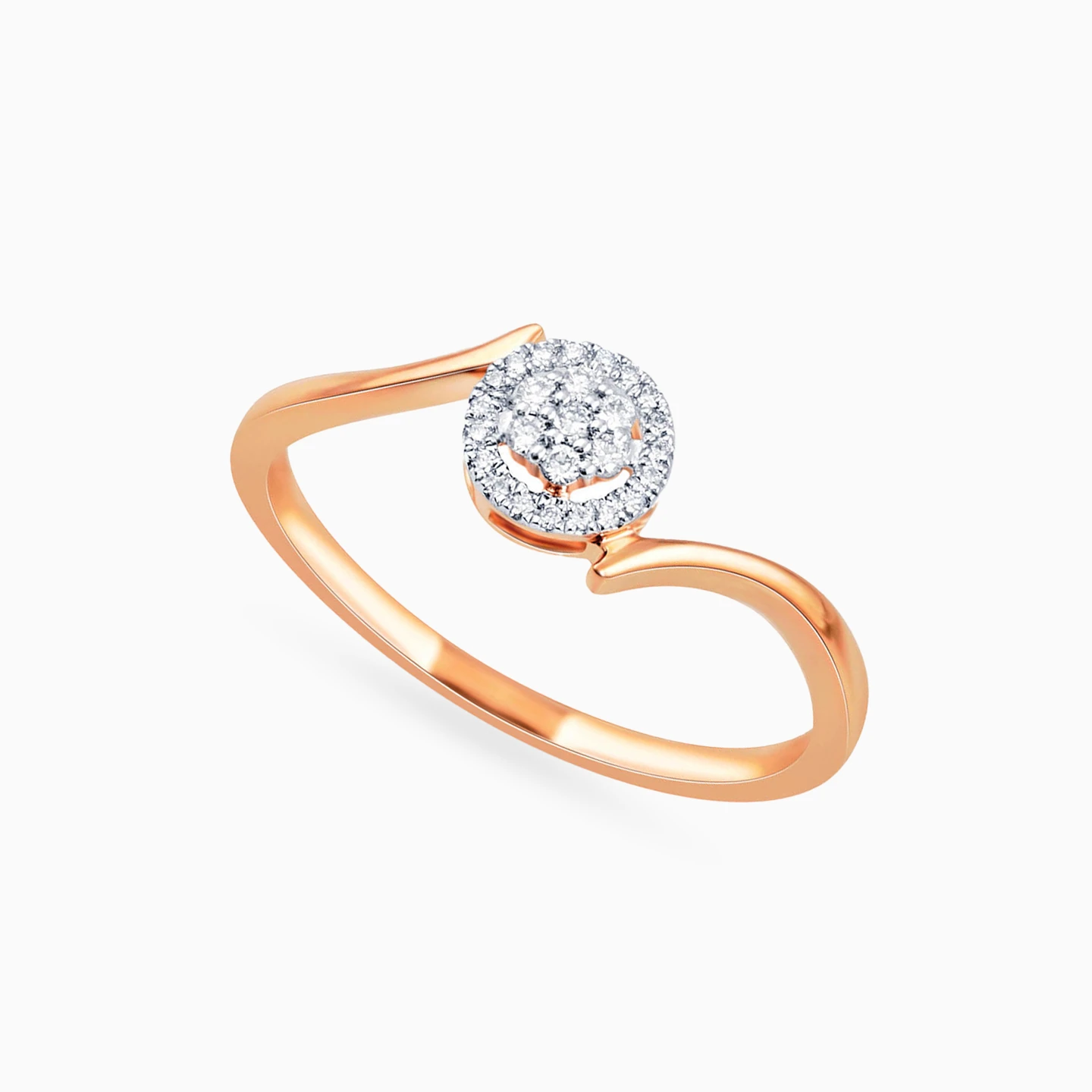 Circle Diamond Ring in 18K Gold - 3 Circle Diamond Ring in 18K Gold - 3