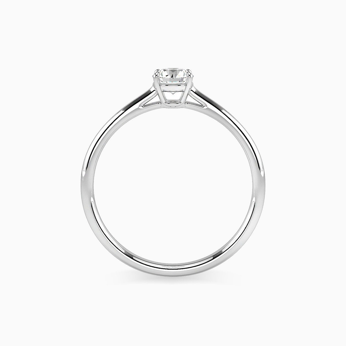 18K Gold Diamond Solitaire Ring - 3
