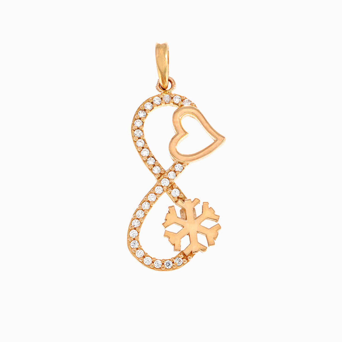 21K Gold Cubic Zirconia Pendant