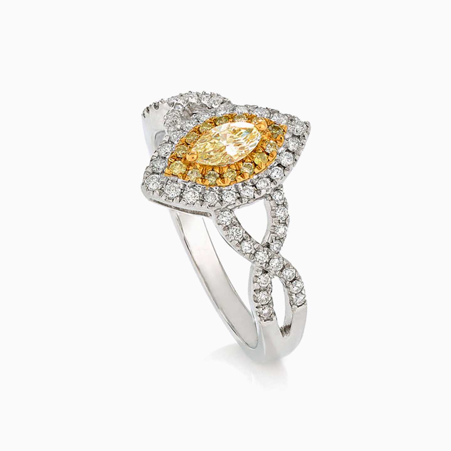 Marquise Diamond Ring in 18K Gold - 2 Marquise Diamond Ring in 18K Gold - 2