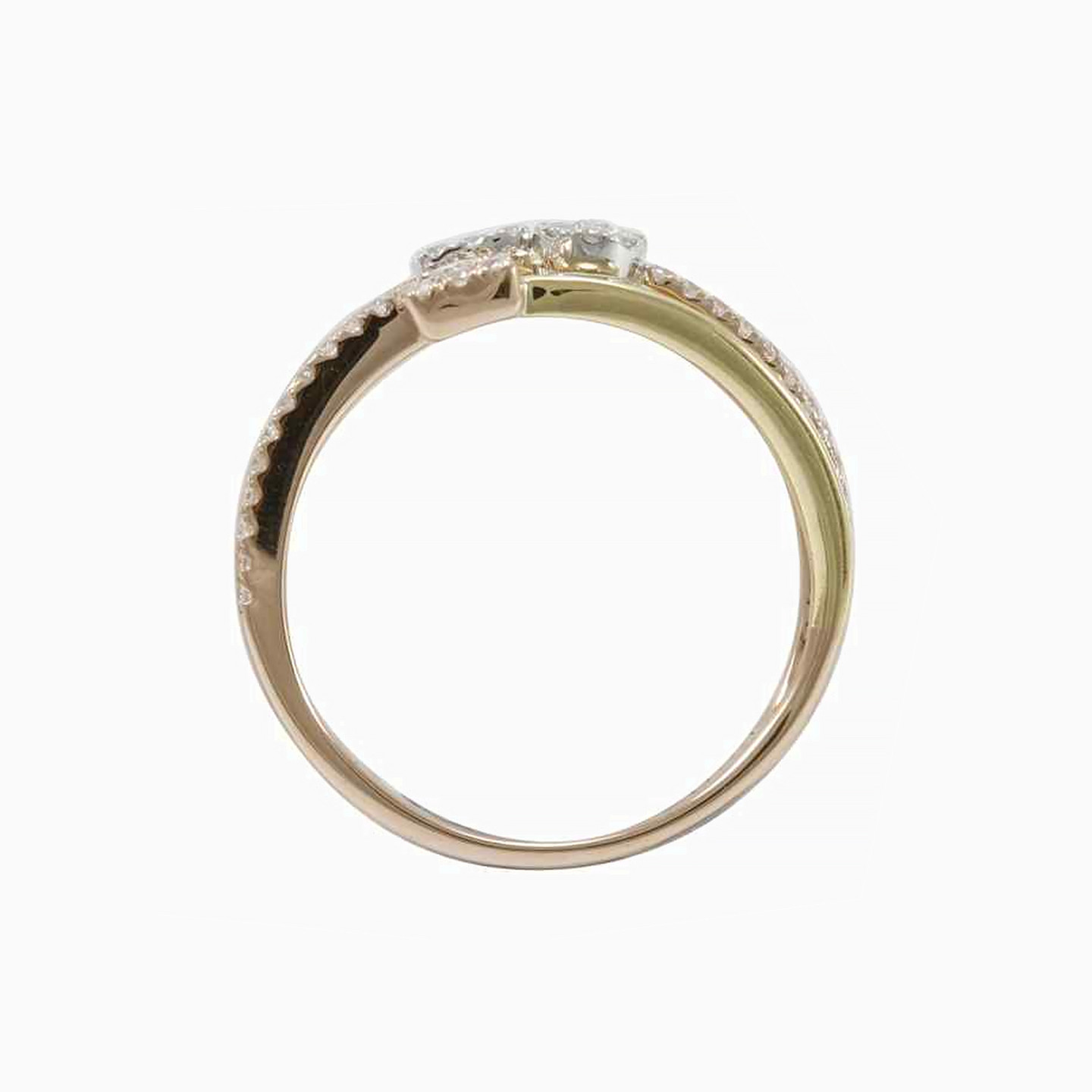 Multishaped Diamond Two headed Ring in 18K Gold - 4 Multishaped Diamond Two headed Ring in 18K Gold - 4