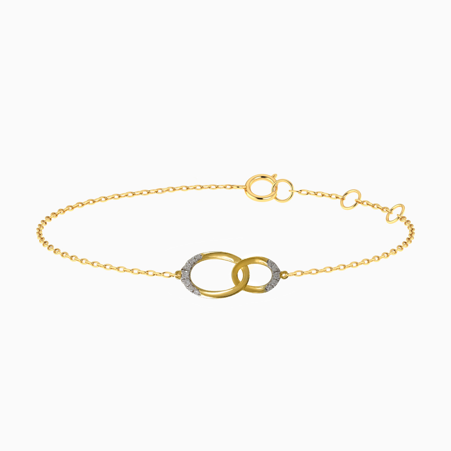 Oval Diamond Chain Bracelet in 18K Gold Oval Diamond Chain Bracelet in 18K Gold