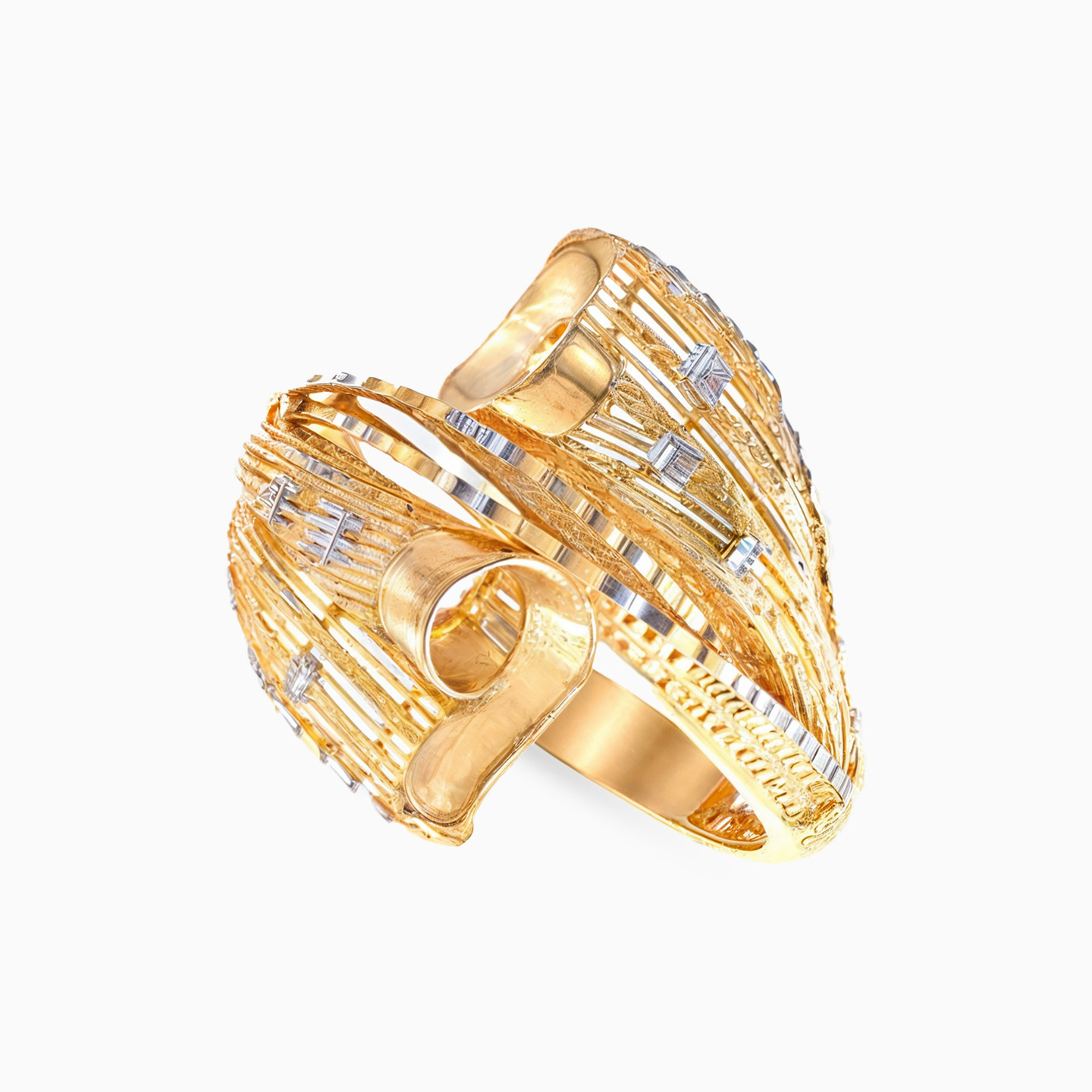 21K Gold Statement Ring