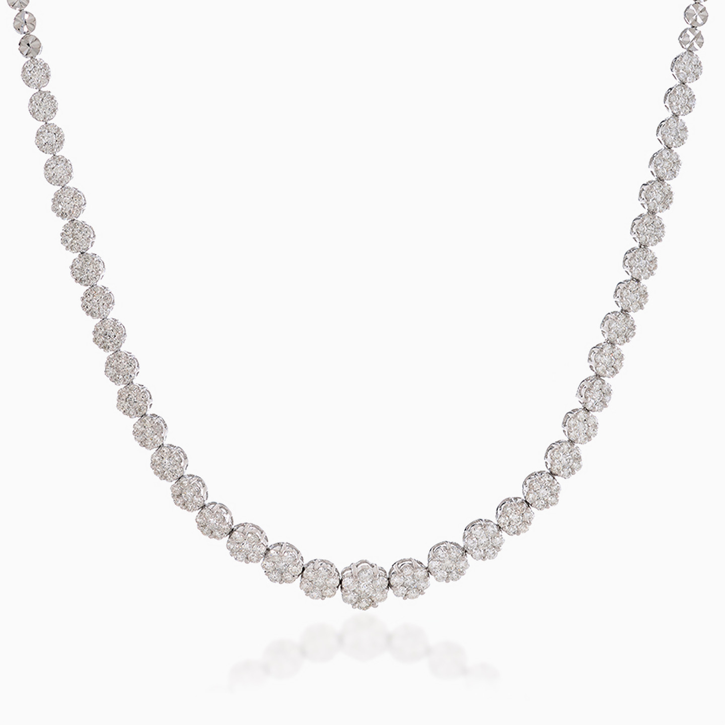 Circle Diamond Full Set in 18K Gold (4 Pieces) - 2 Circle Diamond Full Set in 18K Gold (4 Pieces) - 2