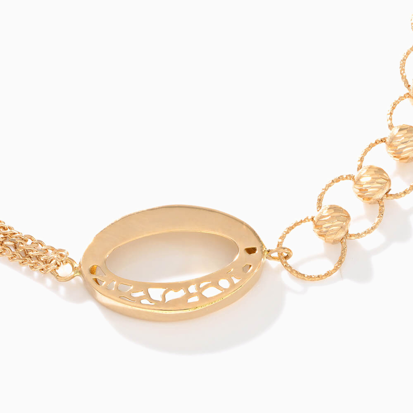 21K Gold Chain Bracelet - 2