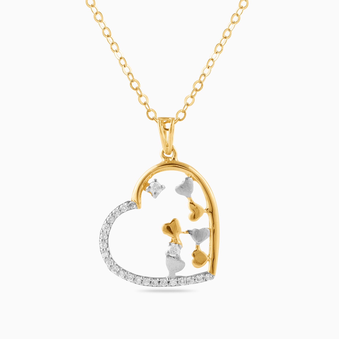 Heart Diamond Necklace in 18K Gold Heart Diamond Necklace in 18K Gold