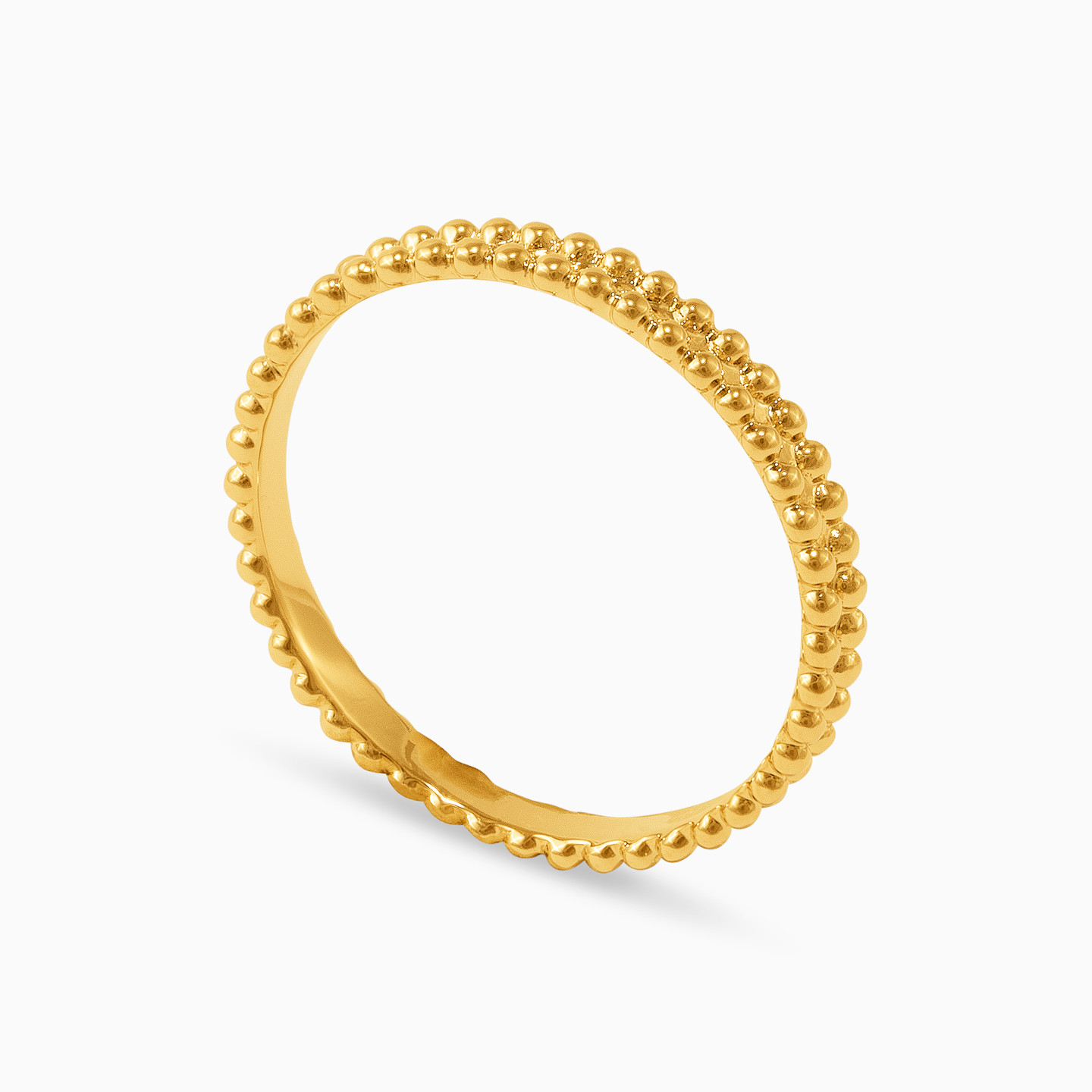 Textured Gold Plated Eternity Ring - 2 Textured Gold Plated Eternity Ring - 2