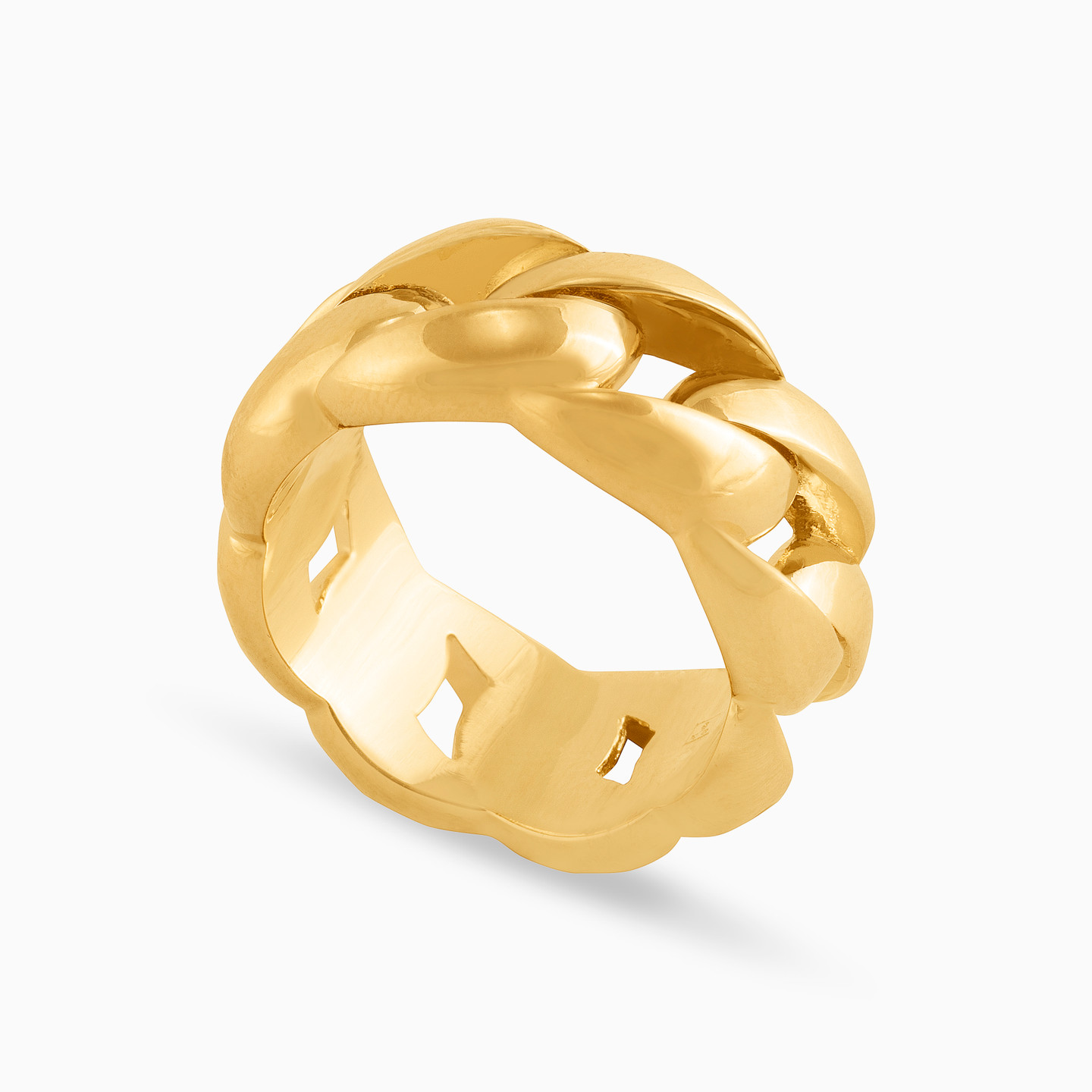 Link Gold Plated Ring - 2 Link Gold Plated Ring - 2
