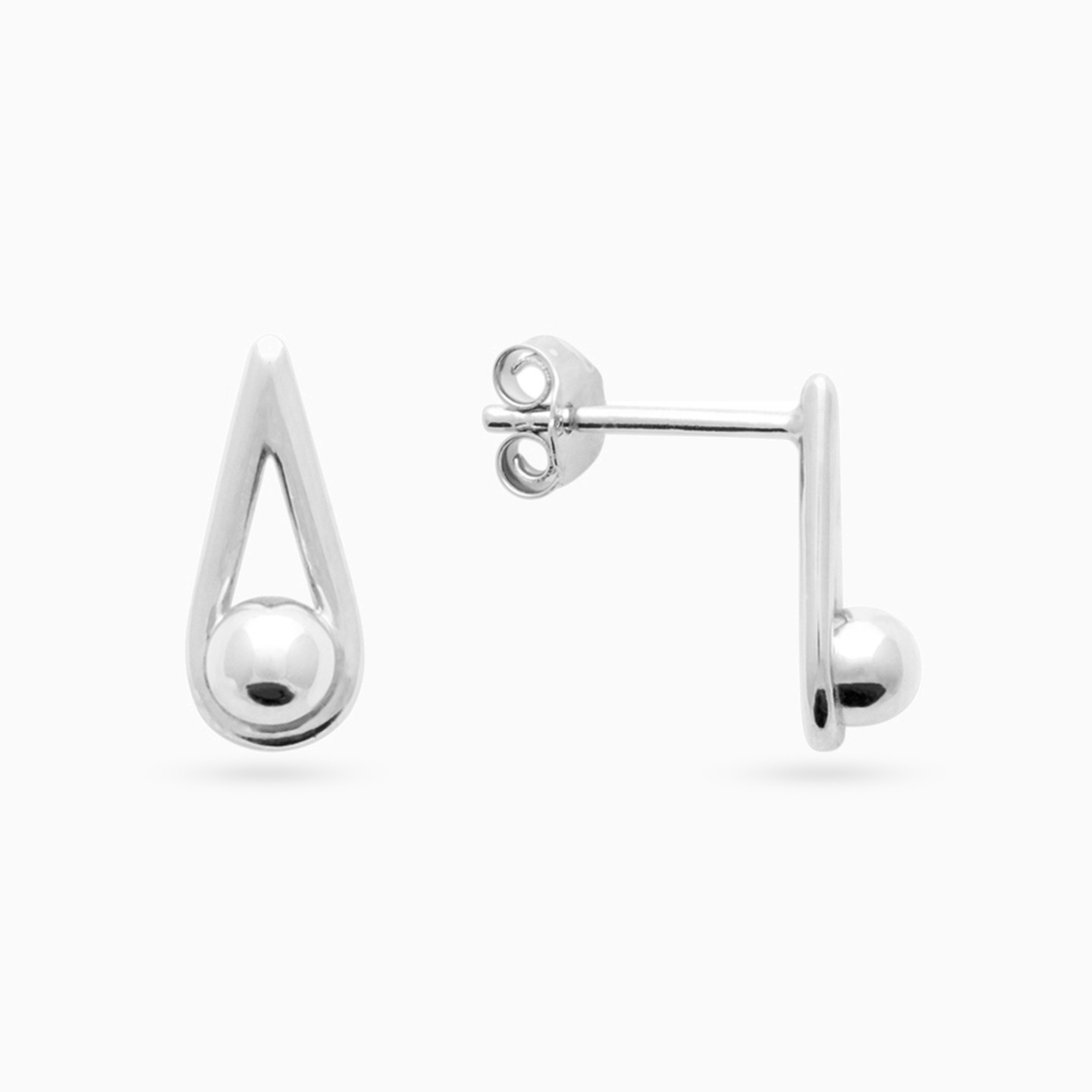 Sterling Silver Stud Earrings - 3