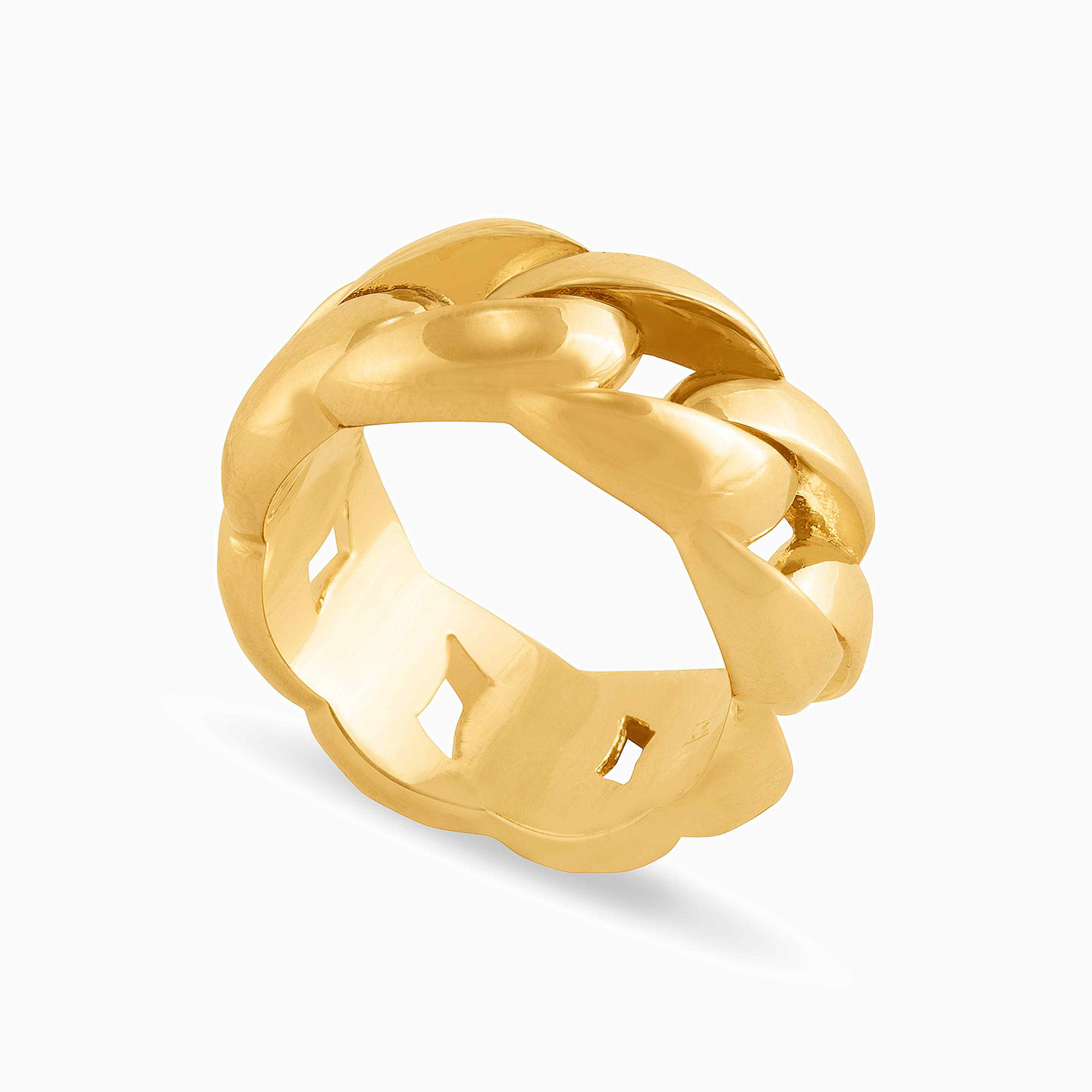 Link Gold Plated Ring - 2 Link Gold Plated Ring - 2