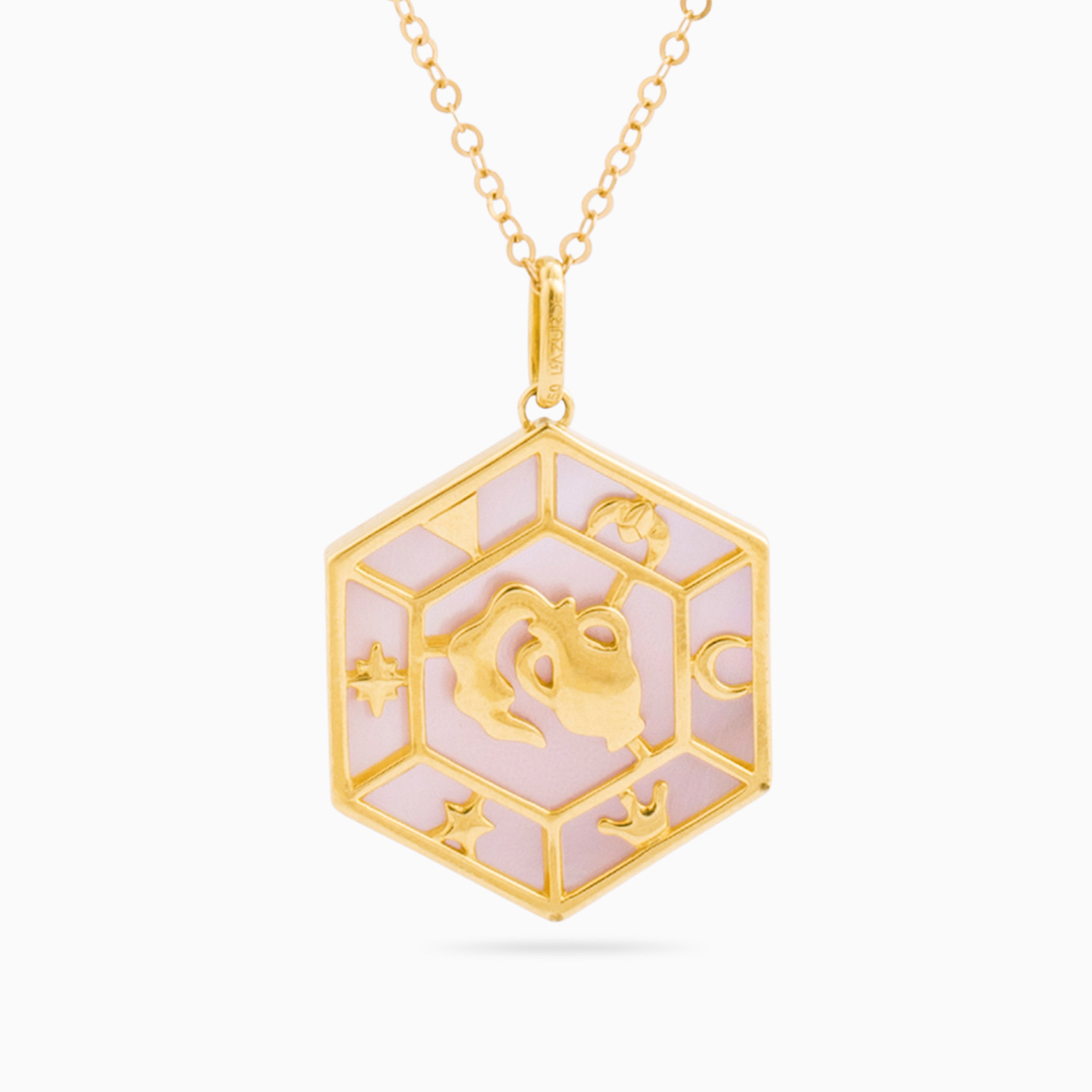 Aquarius Colored Stones Necklace in 18K Gold Aquarius Colored Stones Necklace in 18K Gold