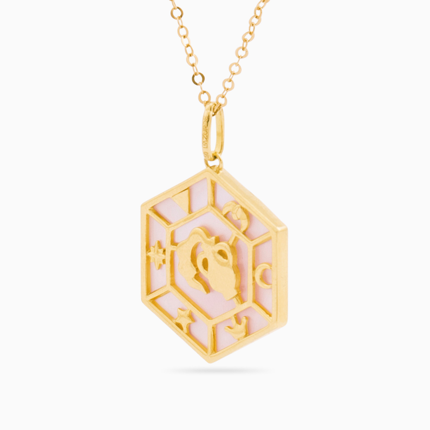 Aquarius Colored Stones Necklace in 18K Gold - 2 Aquarius Colored Stones Necklace in 18K Gold - 2