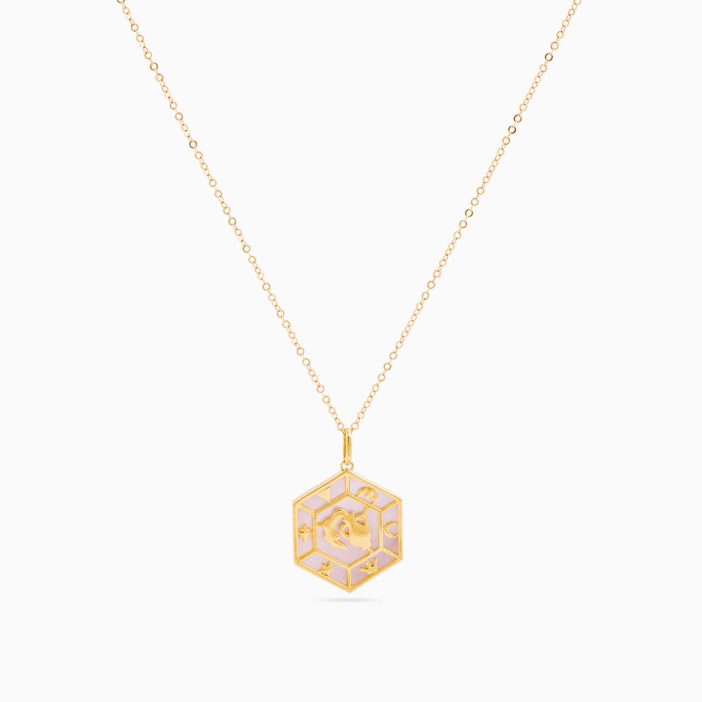 Aquarius Colored Stones Necklace in 18K Gold - 3 Aquarius Colored Stones Necklace in 18K Gold - 3