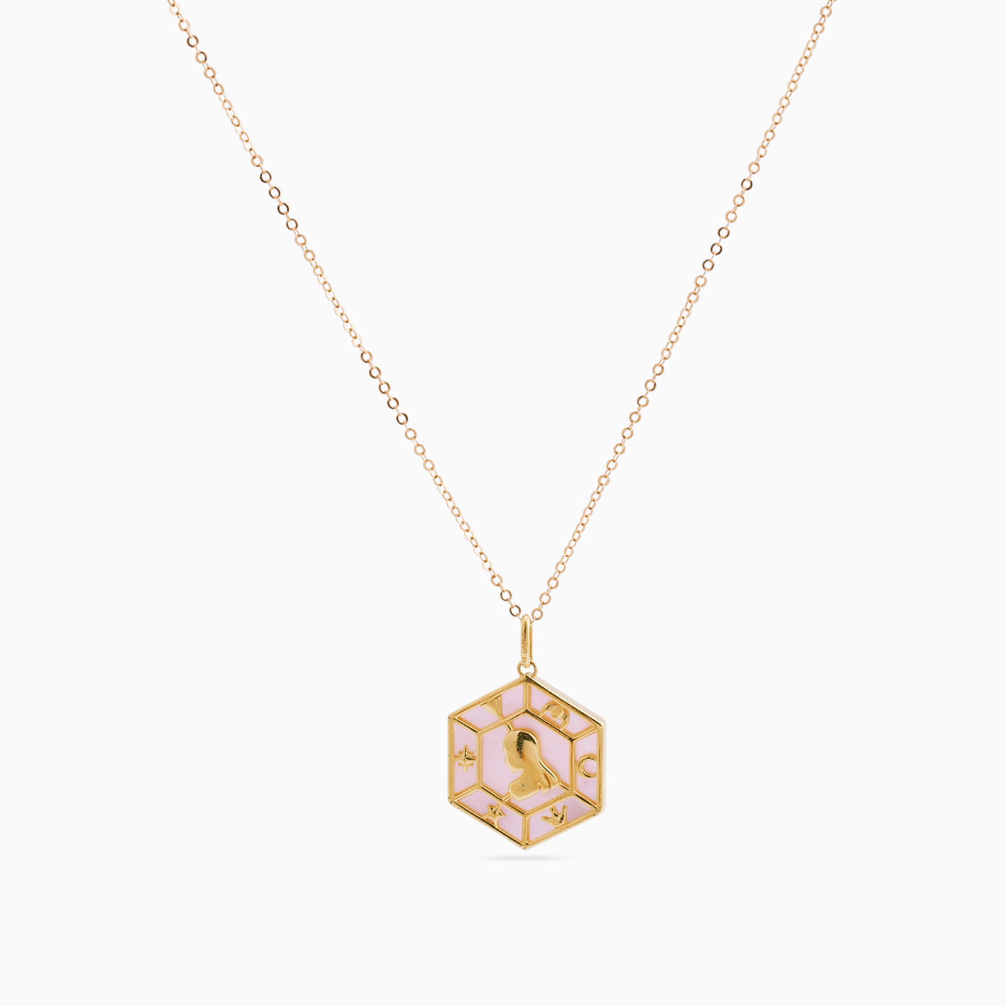 Virgo Colored Stones Necklace in 18K Gold - 3 Virgo Colored Stones Necklace in 18K Gold - 3