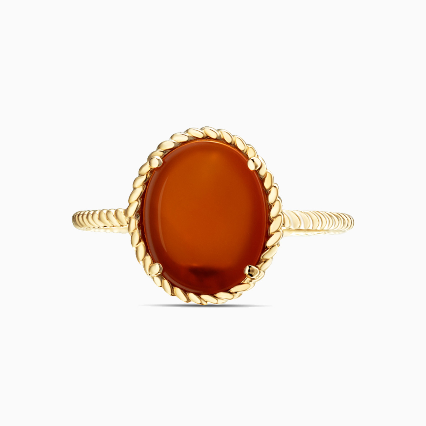 Circle Colored Stones Gold Plated Statement Ring