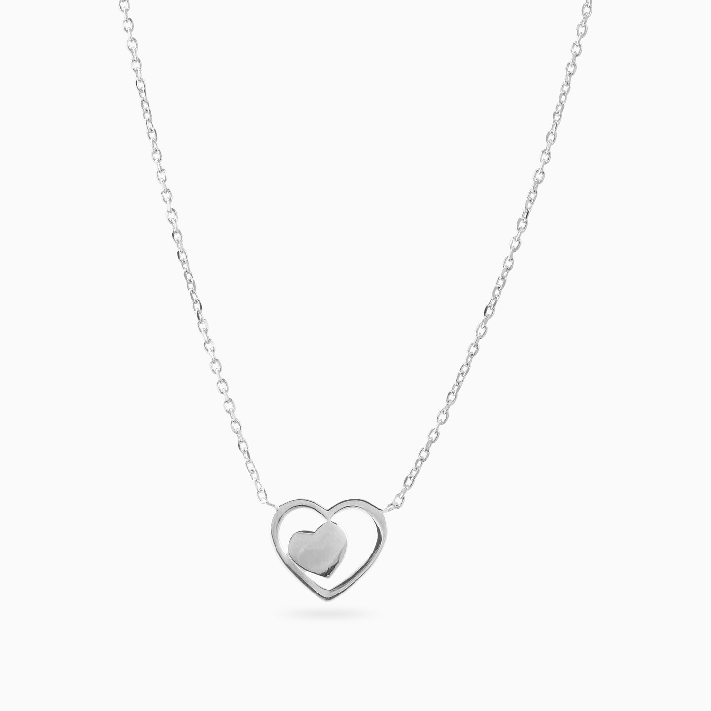 Heart Sterling Silver Necklace - 3