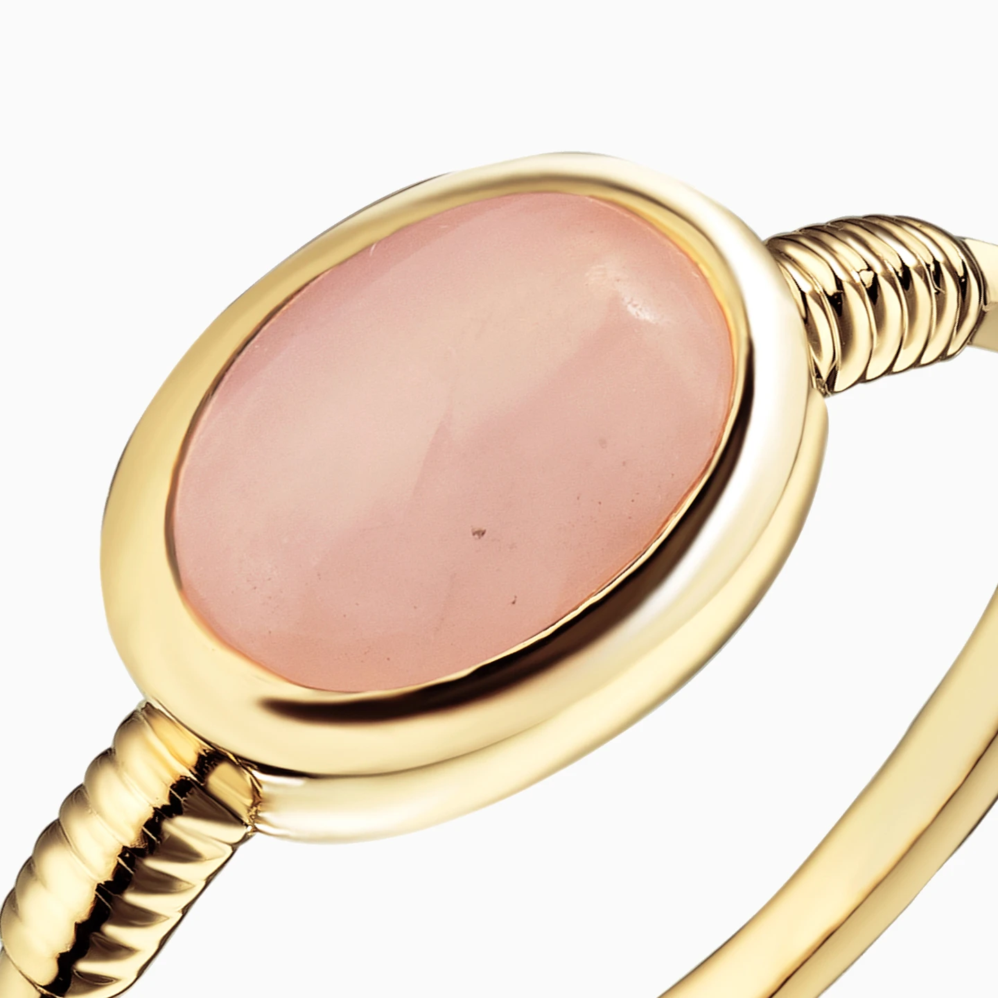 Oval Orange Stone Gold Plated Ring - 3 Oval Orange Stone Gold Plated Ring - 3
