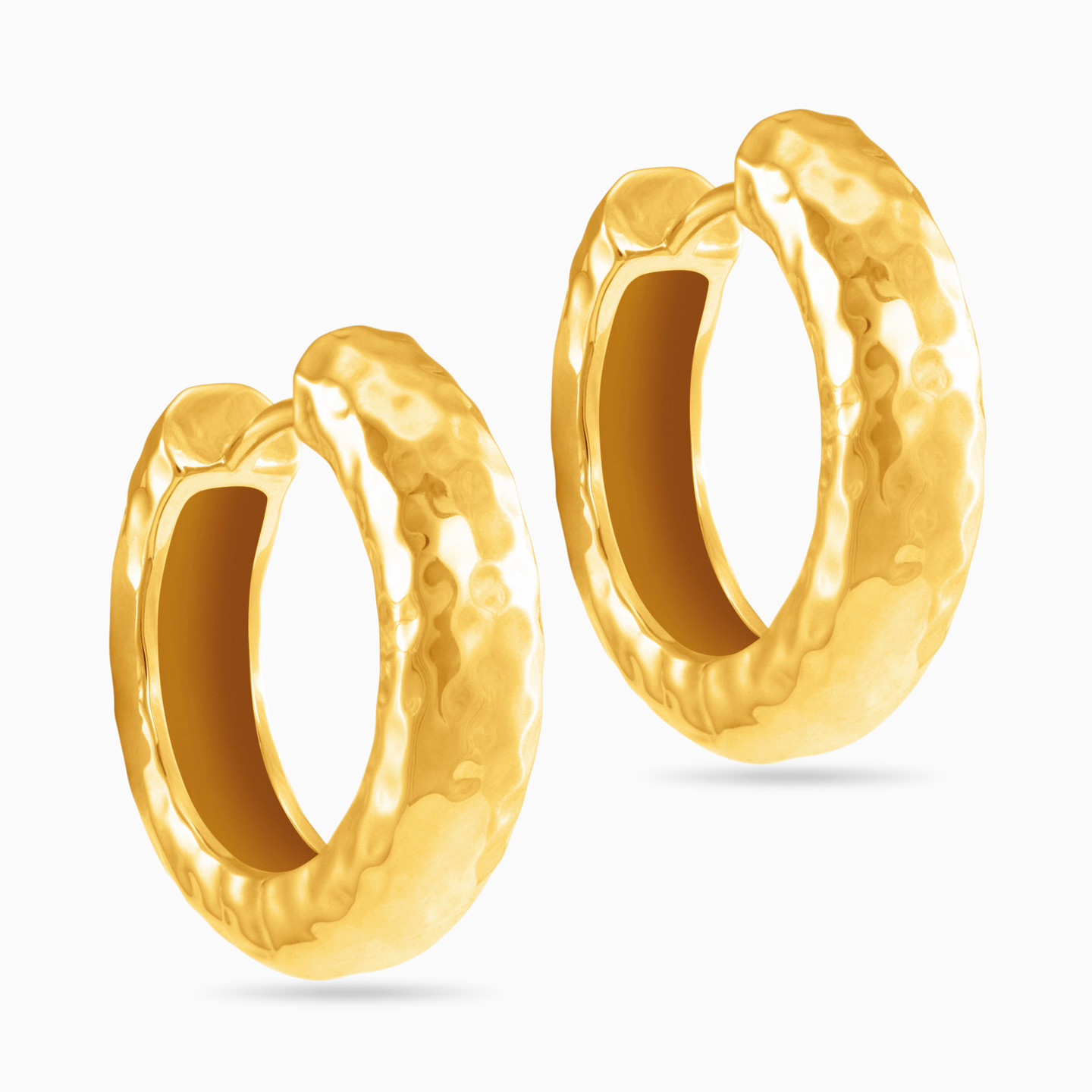 Gold Plated Hoop Earrings - 2