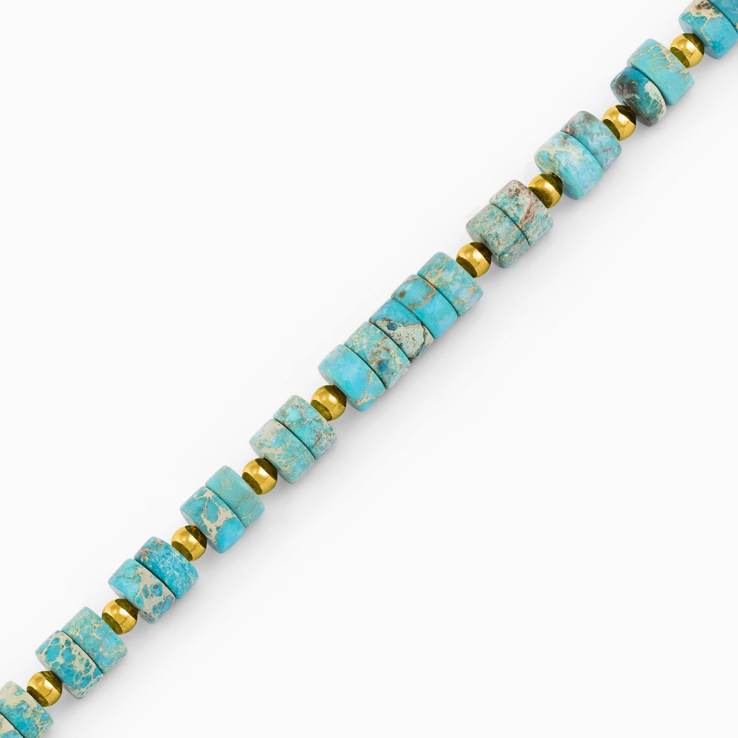 Gold Plated Colored Stones Chain Bracelet - 3