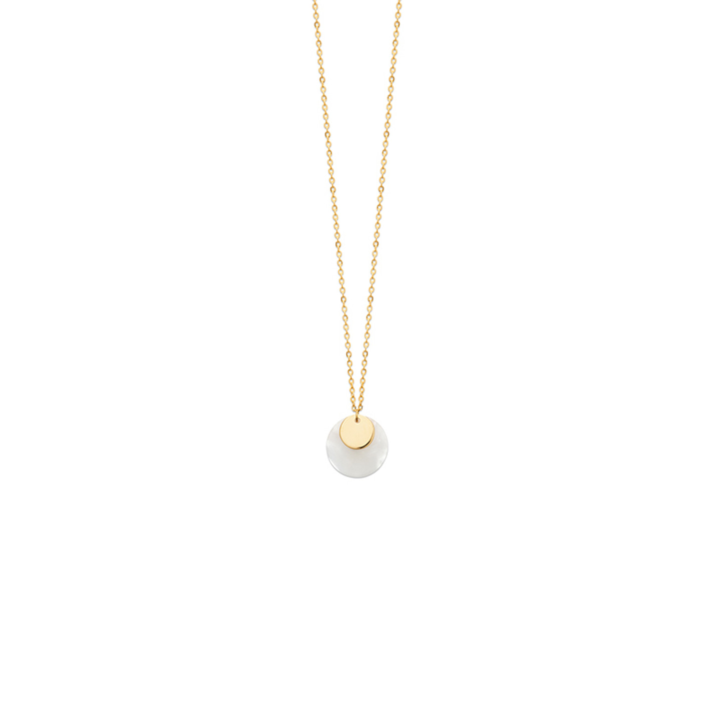 Round Pearls Gold Plated Necklace - 2