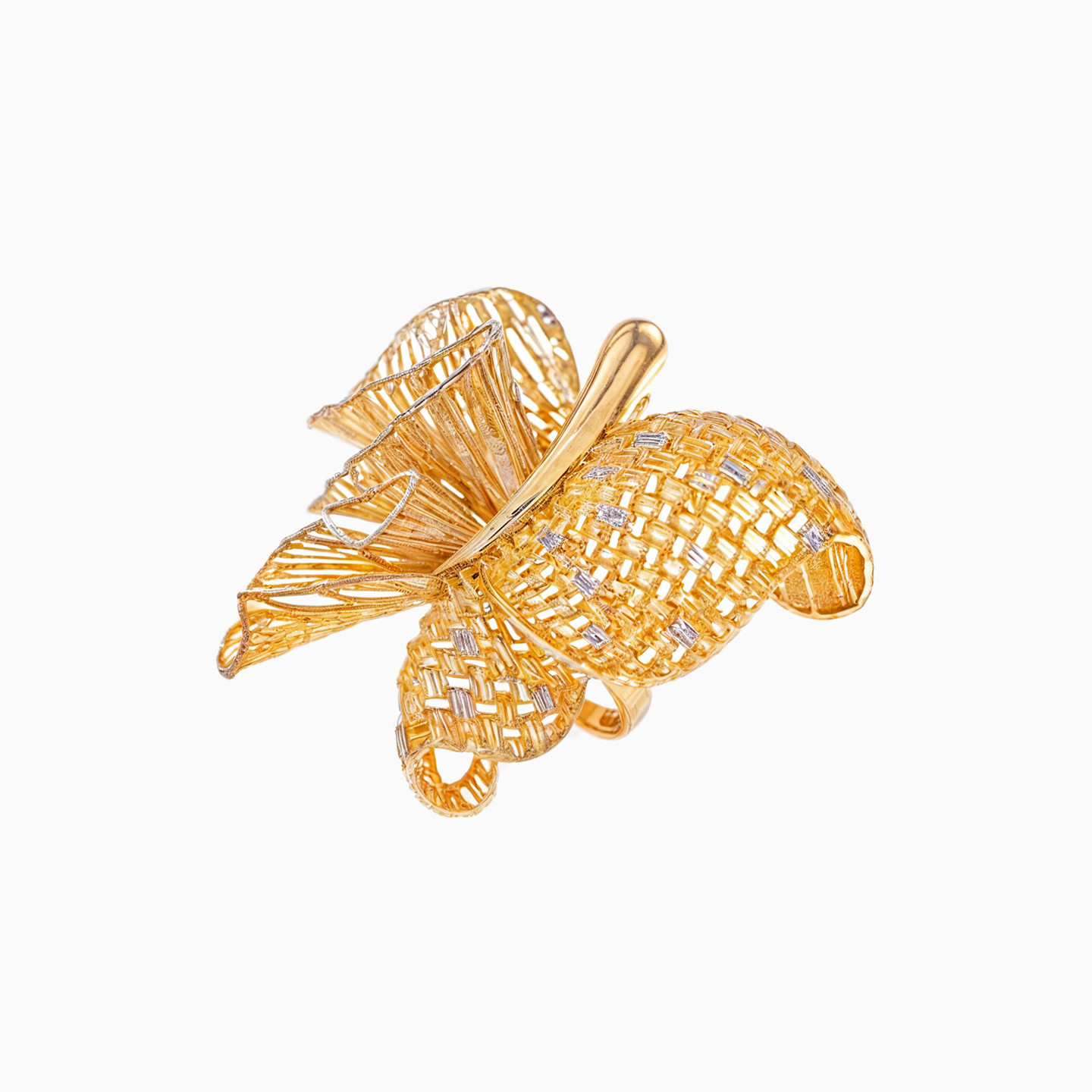 خاتم ذهب فراشة عيار 21 قيراط - 2 خاتم ذهب فراشة عيار 21 قيراط - 2