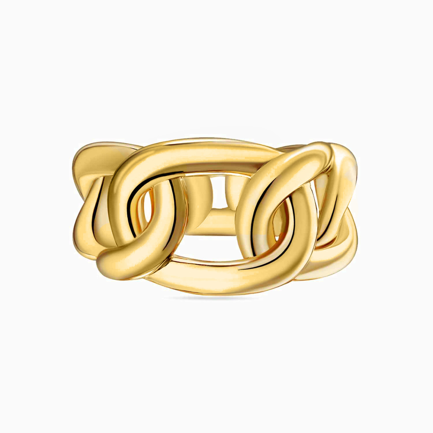 Link Gold Plated Ring Link Gold Plated Ring
