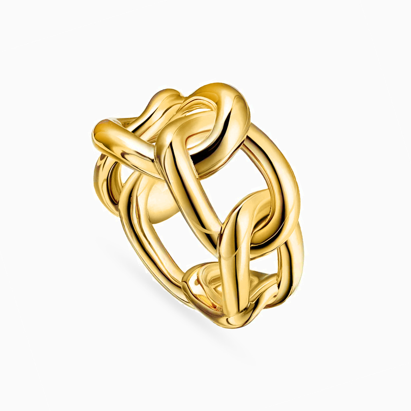Link Gold Plated Ring - 2 Link Gold Plated Ring - 2