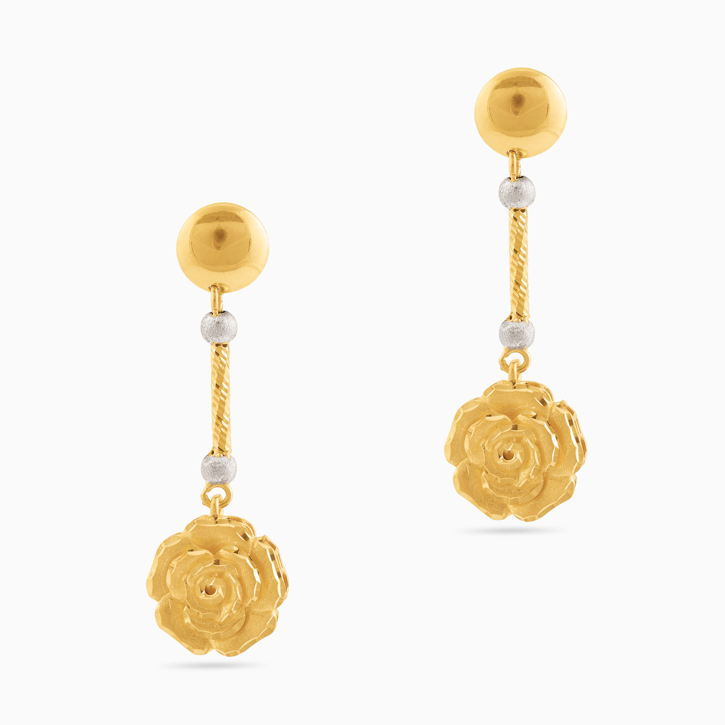 21K Gold Drop Earrings