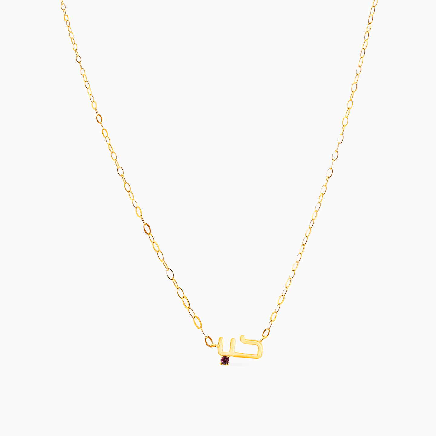 Kids 18K Gold Colored Stones Pendant Necklace - 3