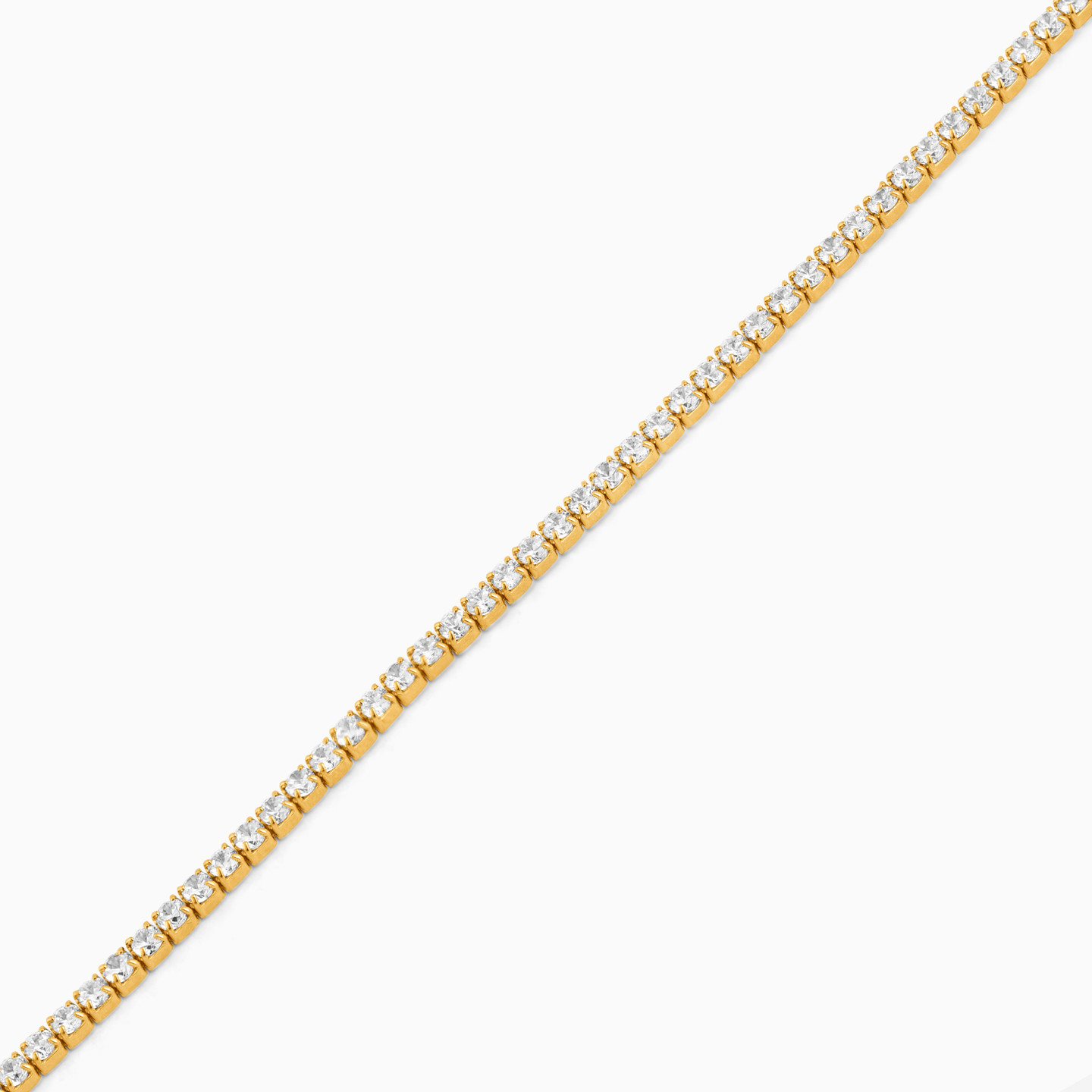 Gold Plated Cubic Zirconia Tennis Bracelet - 2