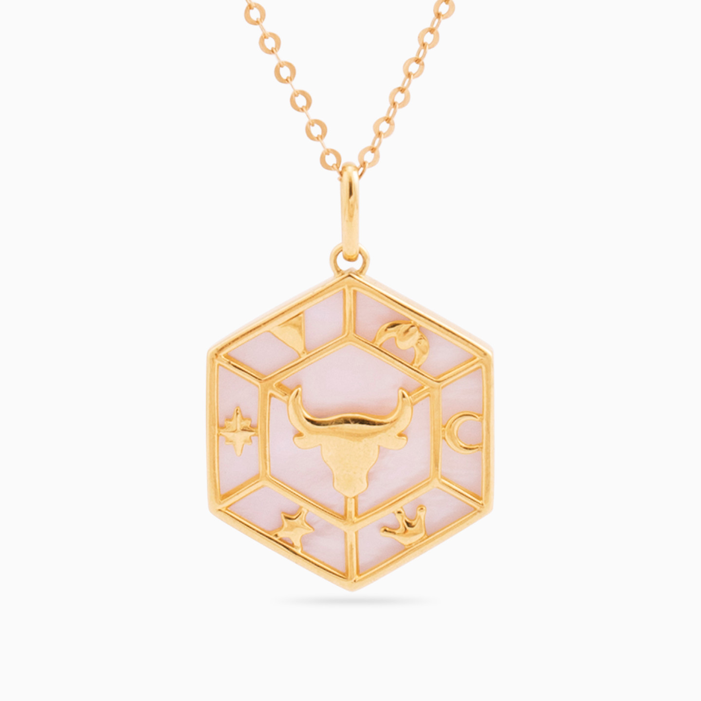 Taurus Colored Stones Necklace in 18K Gold Taurus Colored Stones Necklace in 18K Gold