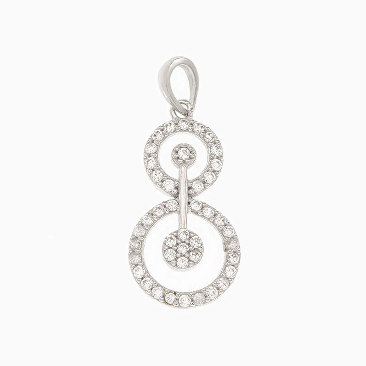Circle Cubic Zirconia Pendant in 18K Gold Circle Cubic Zirconia Pendant in 18K Gold