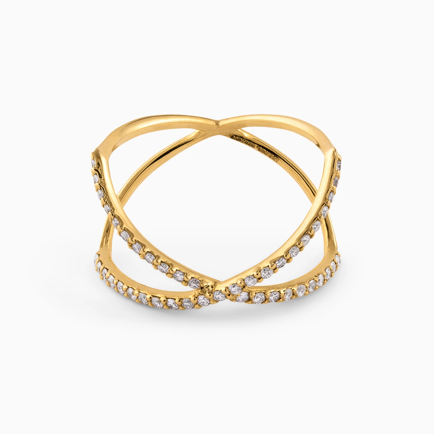 Crisscross Diamond Ring in 18K Gold Crisscross Diamond Ring in 18K Gold