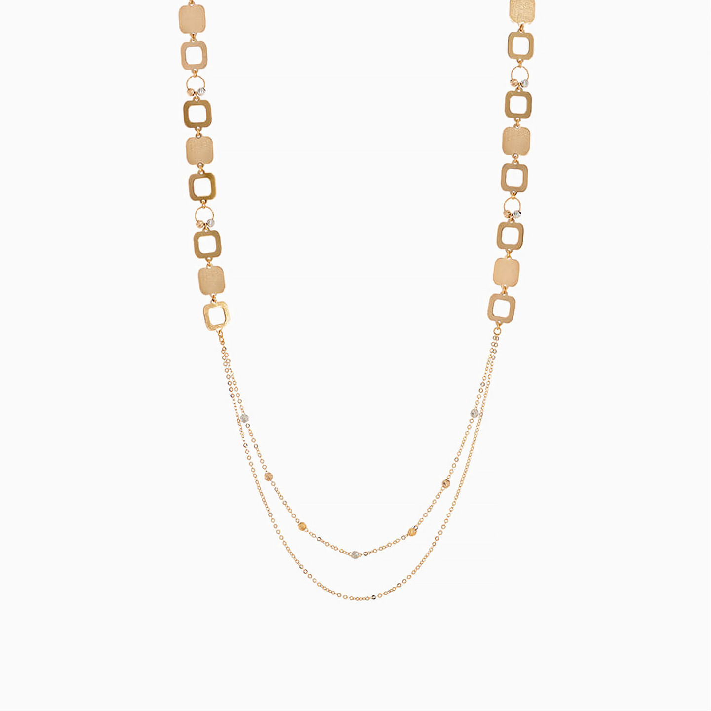 21K Gold Layered Necklace - 2