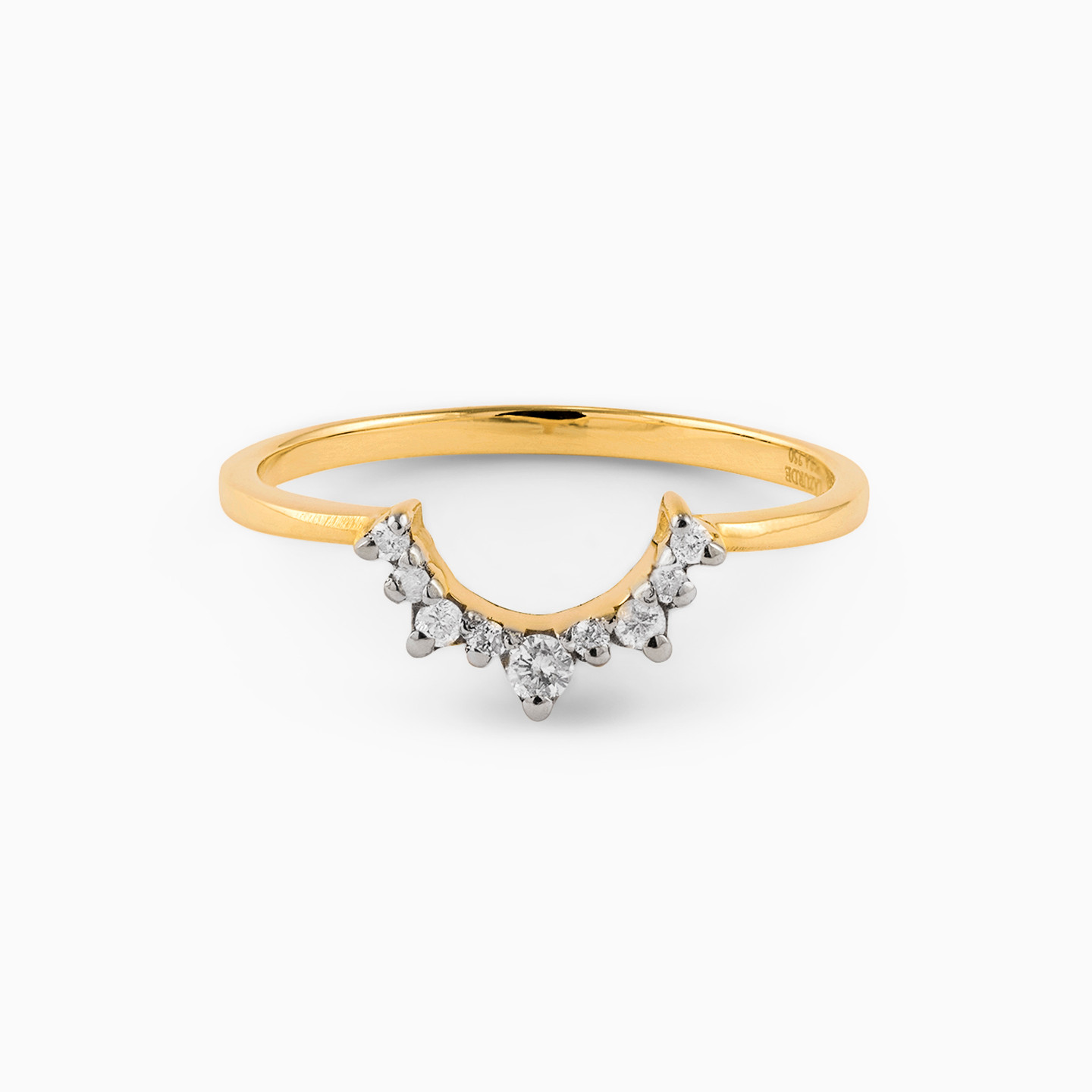 Semi-circle Diamond Ring in 18K Gold Semi-circle Diamond Ring in 18K Gold