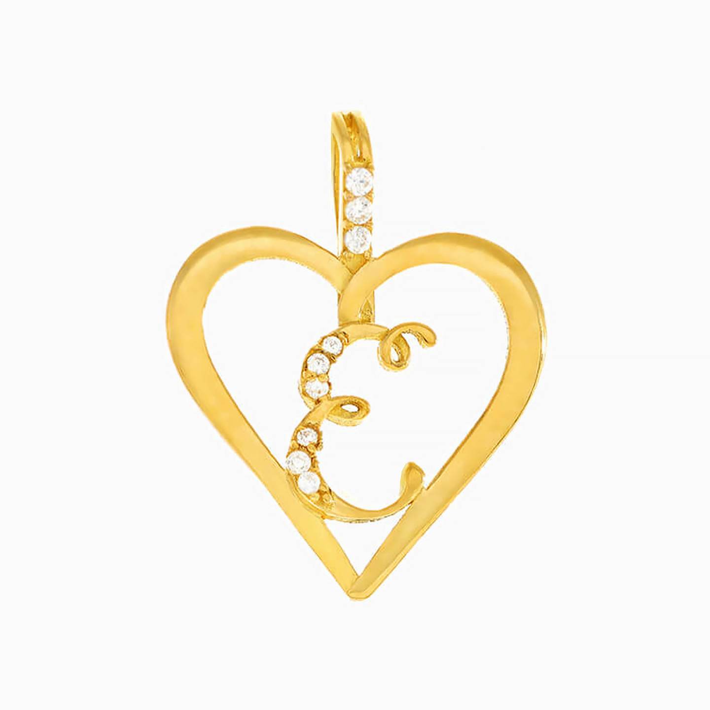 21K Gold Cubic Zirconia Pendant