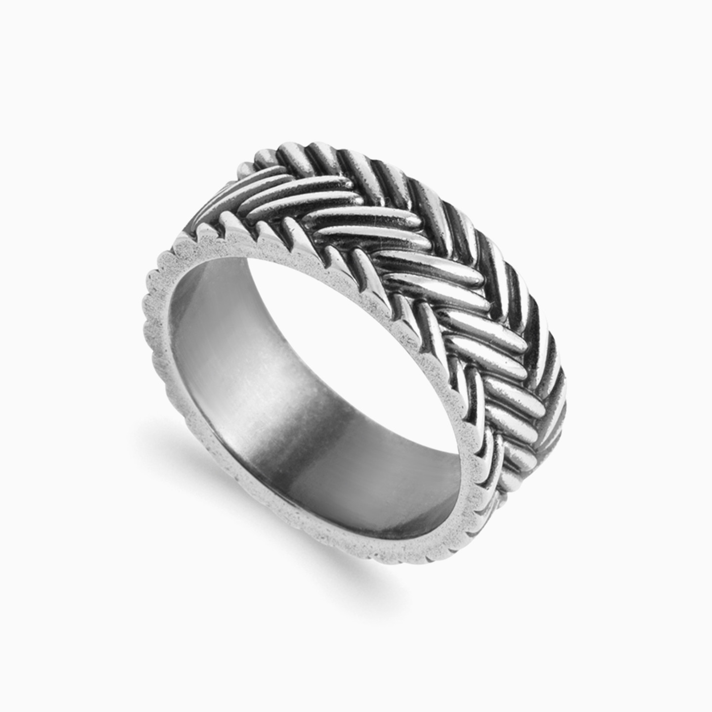 Textured Sterling Silver Ring - 2 Textured Sterling Silver Ring - 2