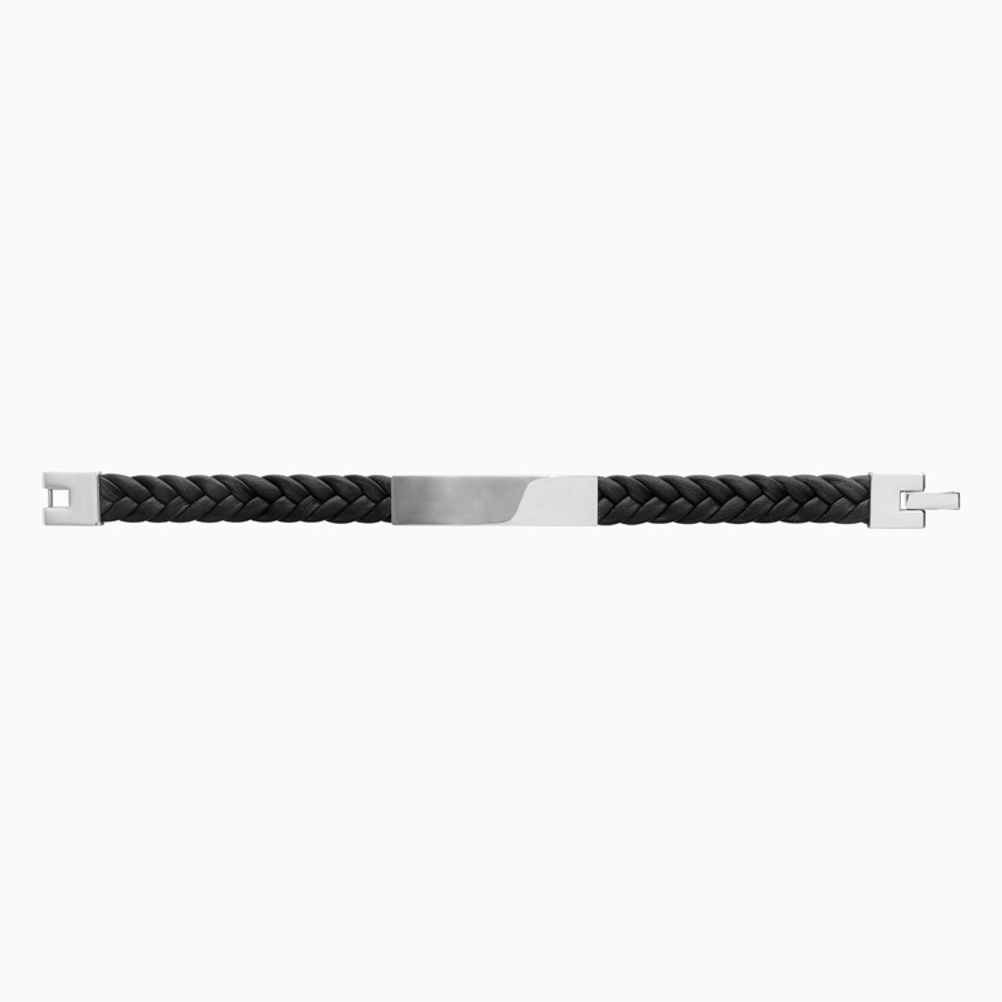 Braided Steel & Fabric Cuff Bracelet Braided Steel & Fabric Cuff Bracelet