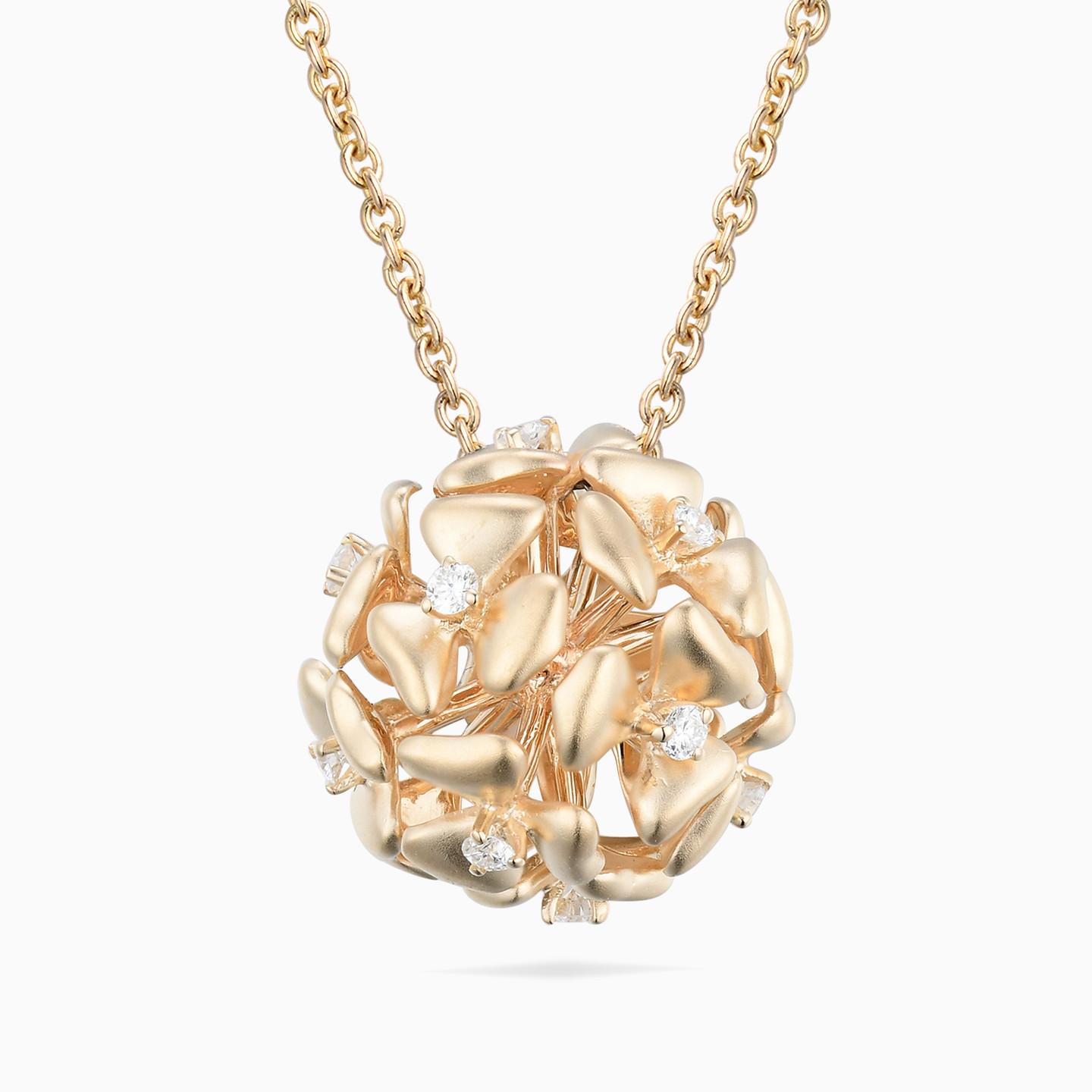 Sphere Diamond Necklace in 18K Gold Sphere Diamond Necklace in 18K Gold