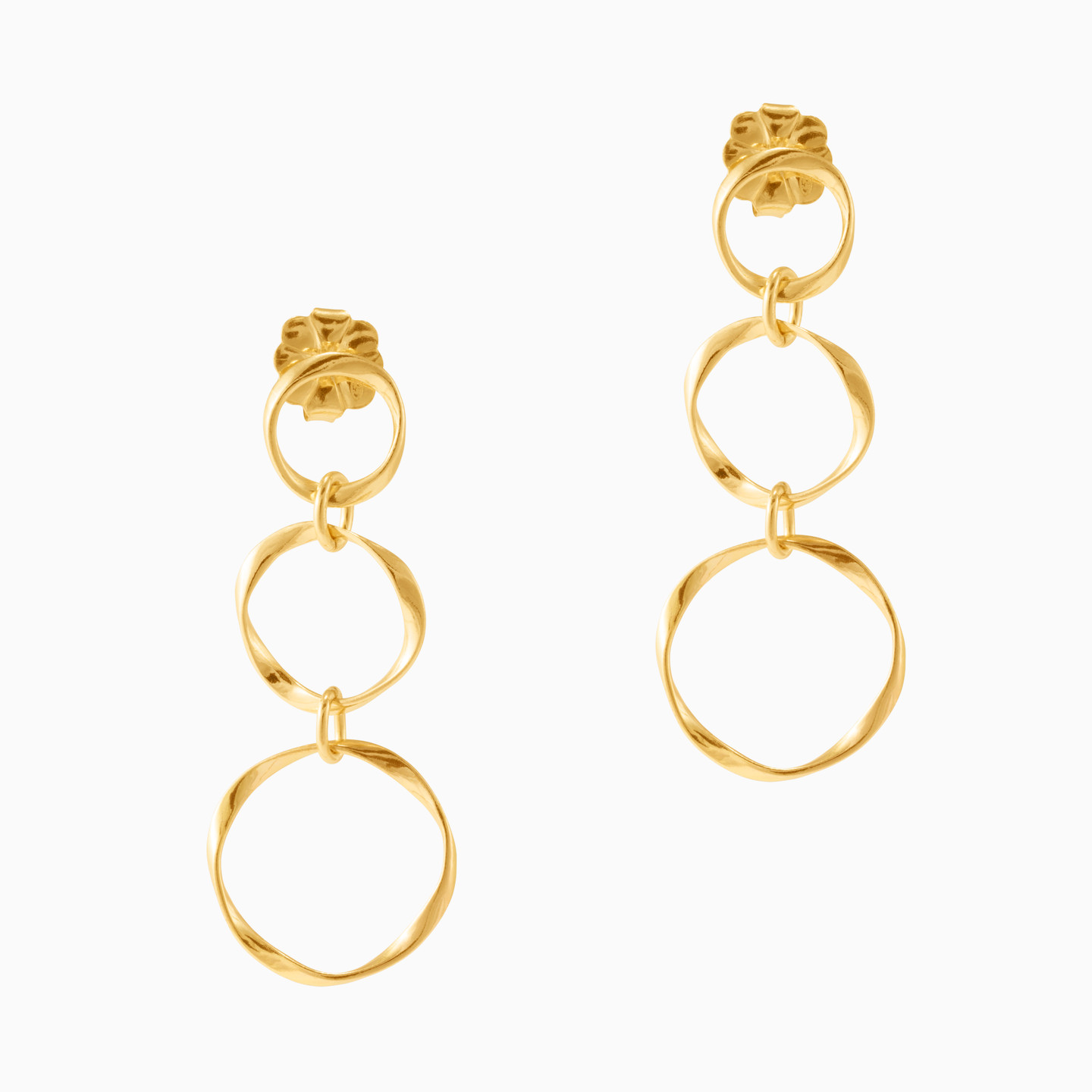 Gold Plated Drop Earrings