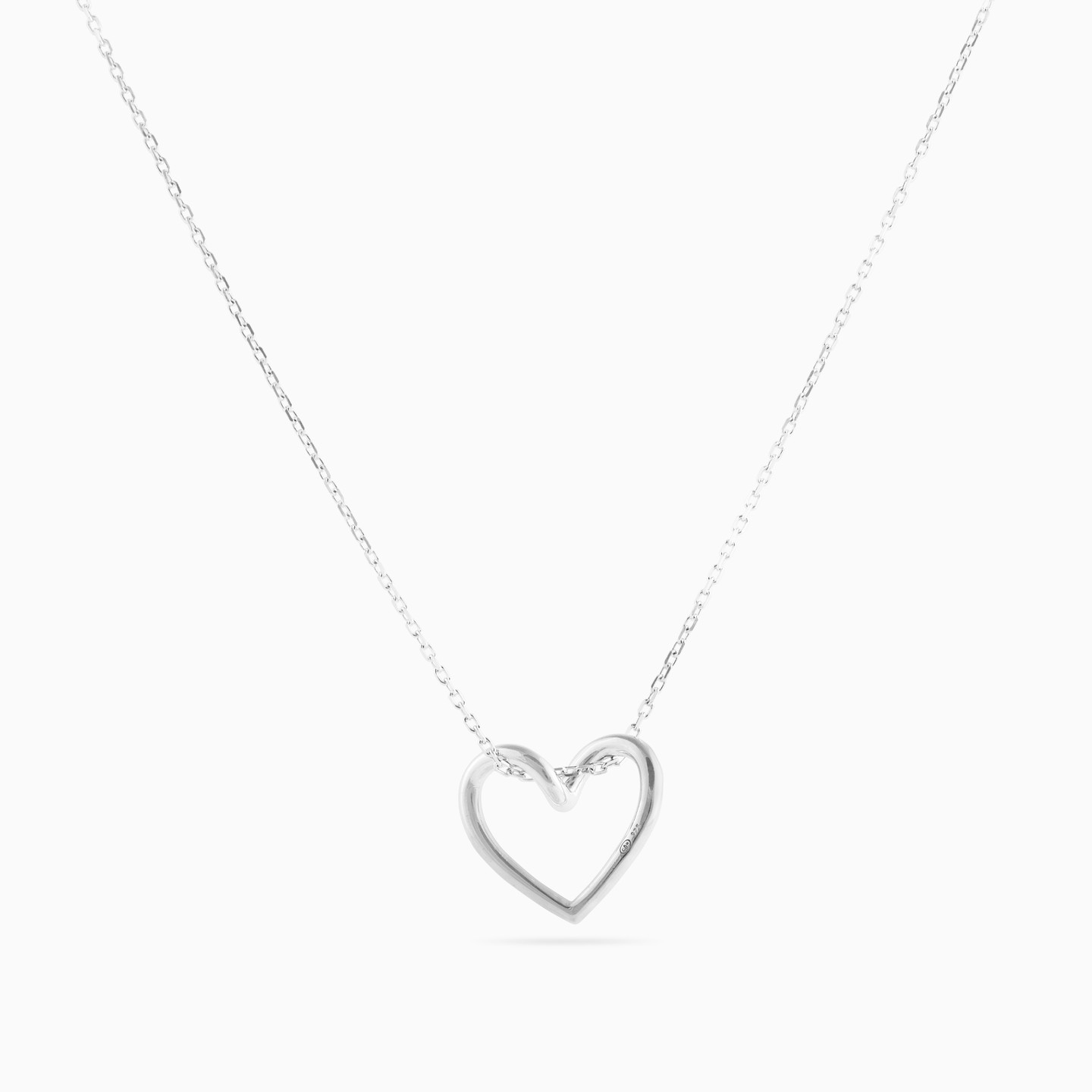 Heart Sterling Silver Necklace - 3