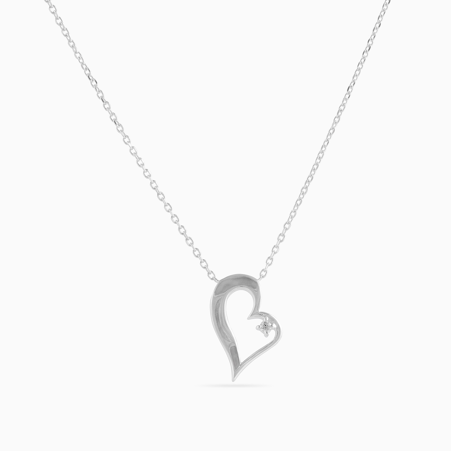 Sterling Silver Cubic Zirconia Pendant Necklace - 3