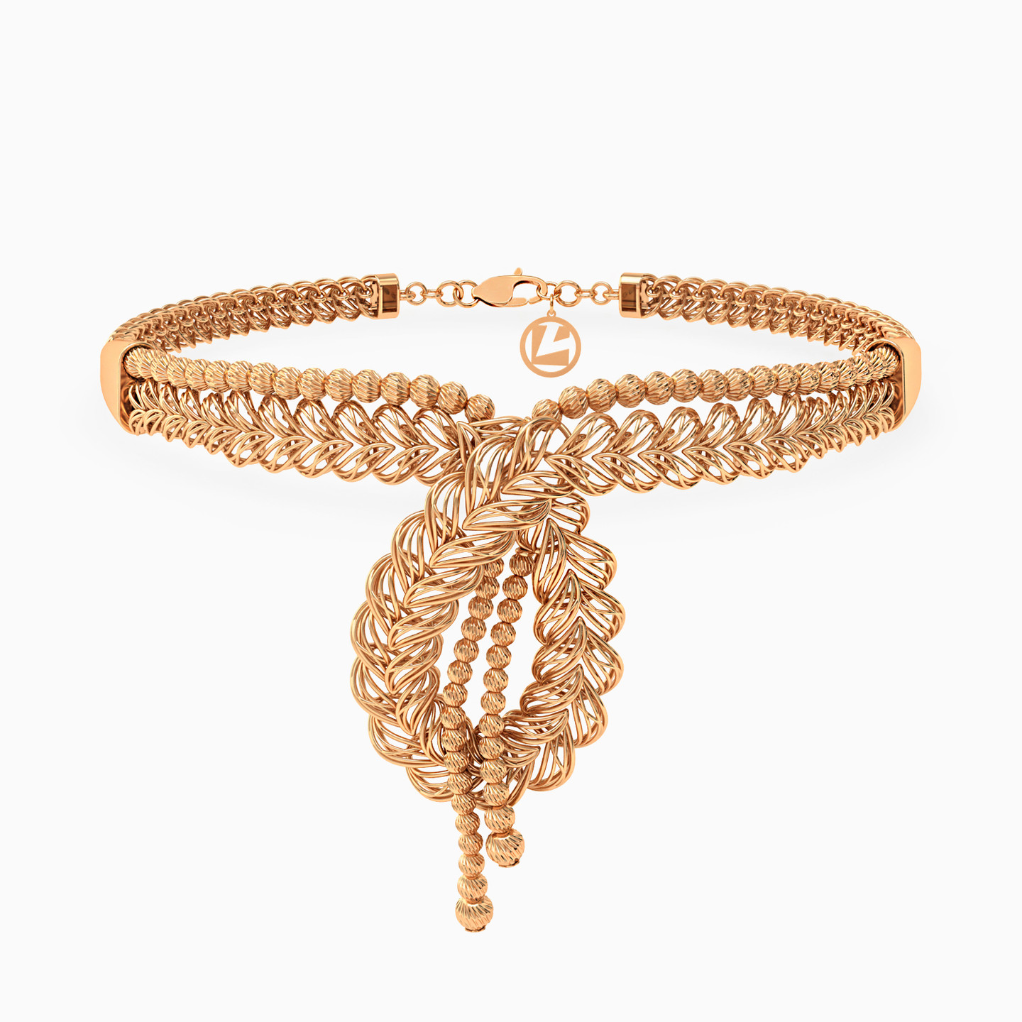 طقم كامل خرز عيار 21 قيراط (4 قطع) - 3 طقم كامل خرز عيار 21 قيراط (4 قطع) - 3