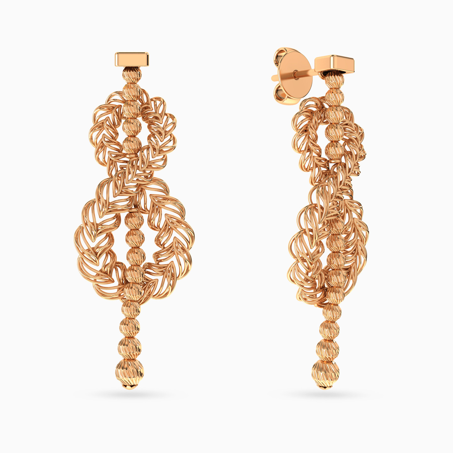 طقم كامل خرز عيار 21 قيراط (4 قطع) - 6 طقم كامل خرز عيار 21 قيراط (4 قطع) - 6